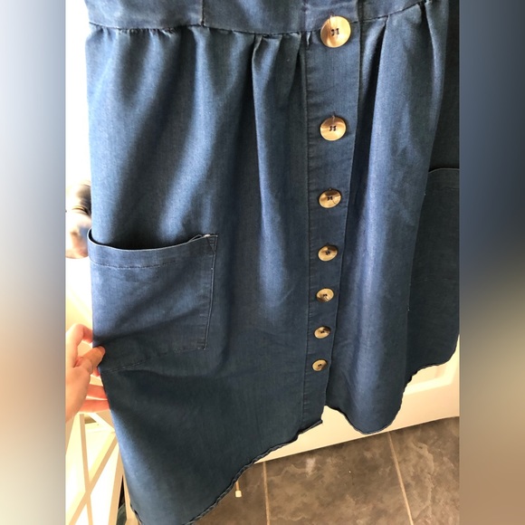 Faux Denim Dress - Picture 2 of 6